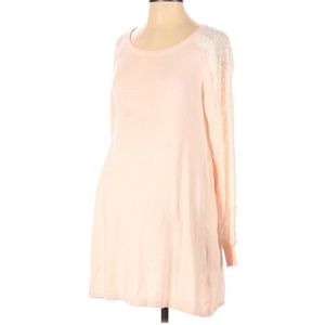 Pink & white lace Motherhood maternity sweater